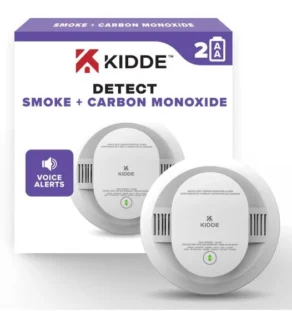 KIDDE PHOTO DETECT Smoke / Carbon Monoxide Alarm, 120V w/ AA BBUP